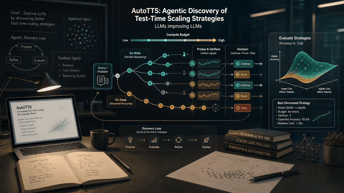 AutoTTS agentic reasoning strategy discovery cover image