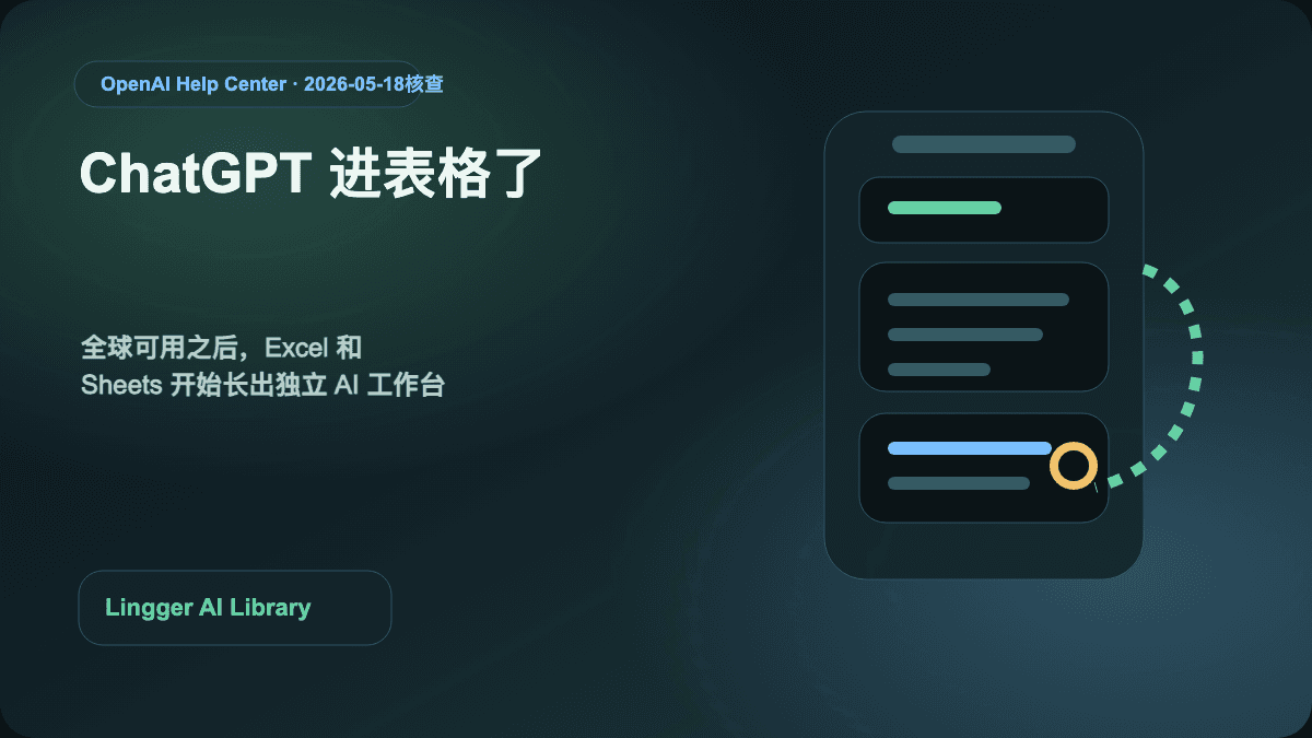 ChatGPT for Excel 和 Google Sheets 全球可用封面图