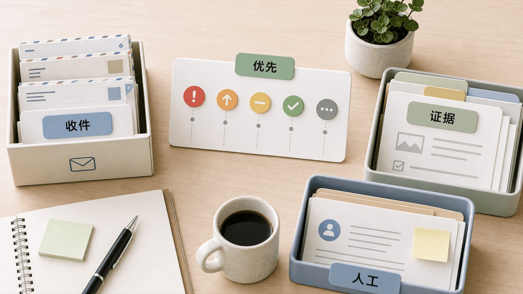 AI 邮件分诊结构图