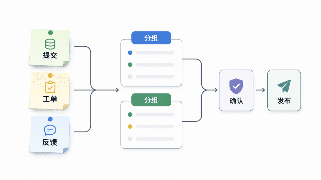 AI 发布说明起草流程封面图
