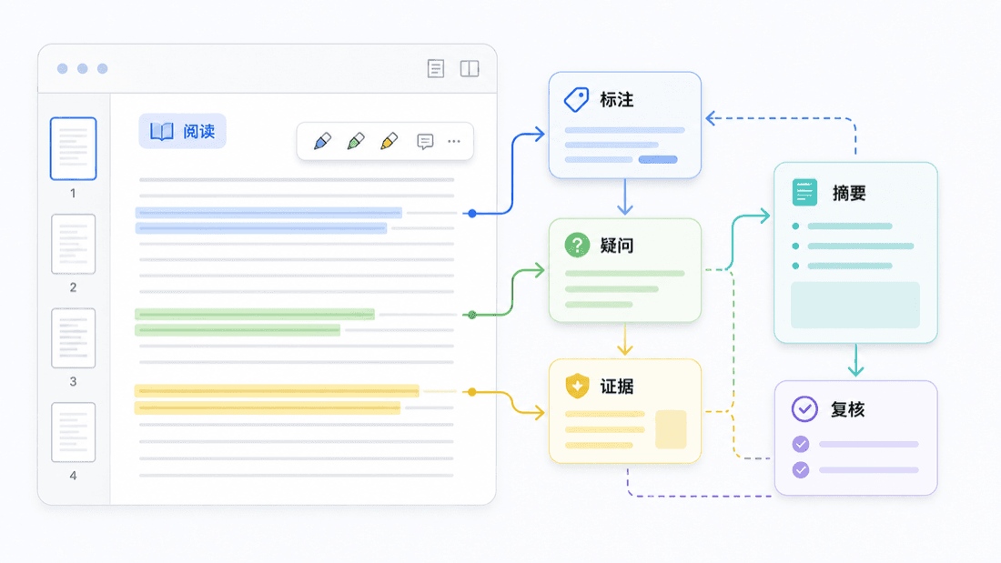 AI 资料阅读和摘要流程封面图