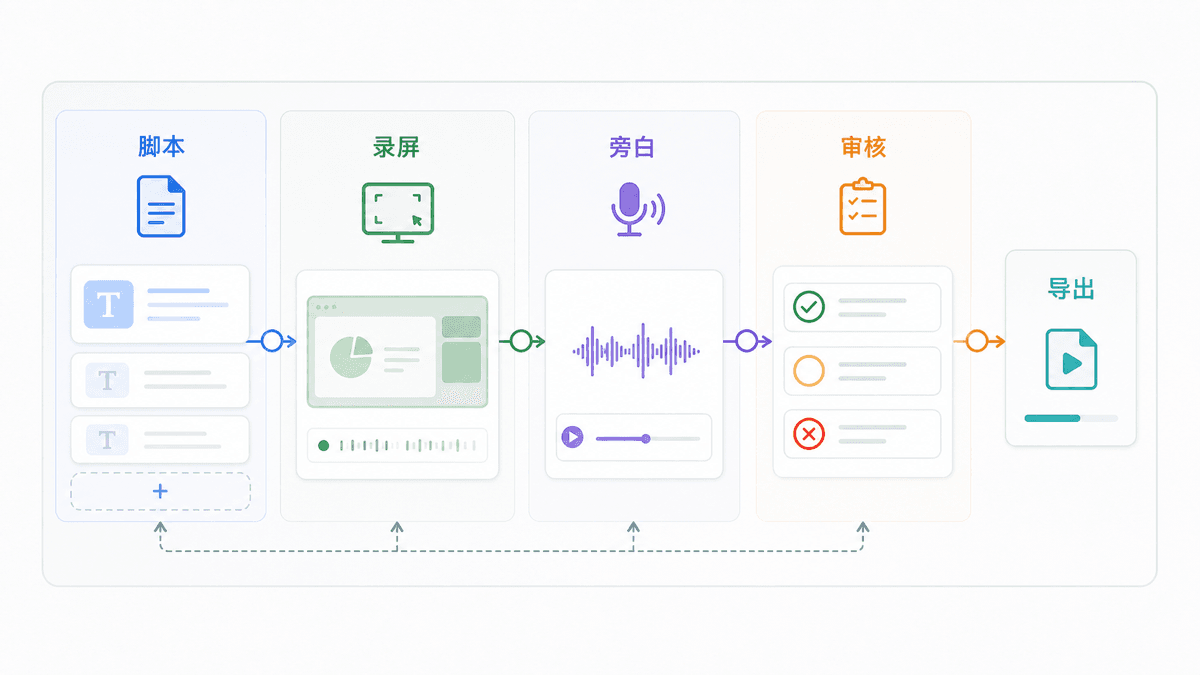 AI 内训视频制作培训工作台图