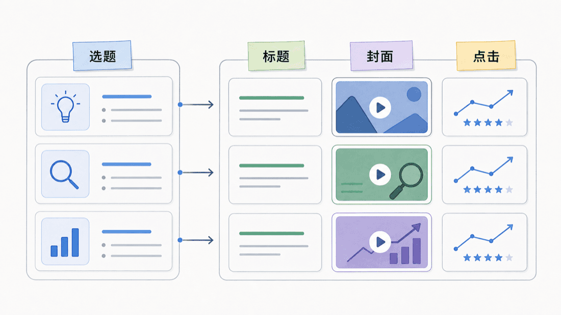 AI YouTube 选题和封面流程封面图