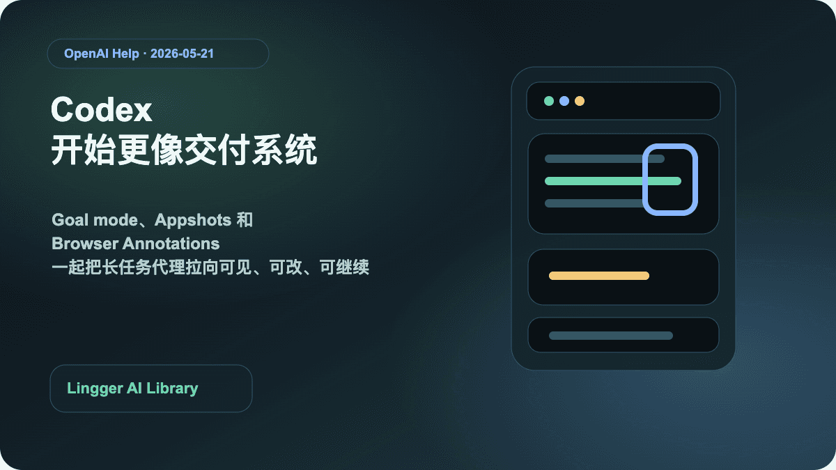 Codex Goal mode 与浏览器标注更新封面图